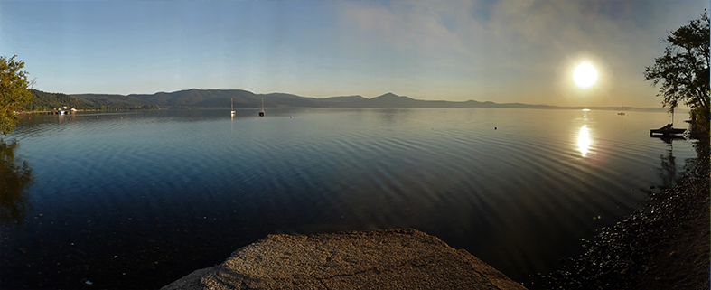 Sunrise at the lake-front.